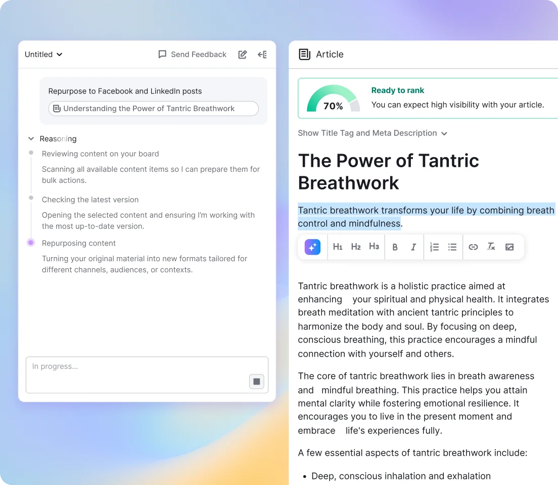 Redesigning Semrush Content: from fragmented tools to a unified AI workspace