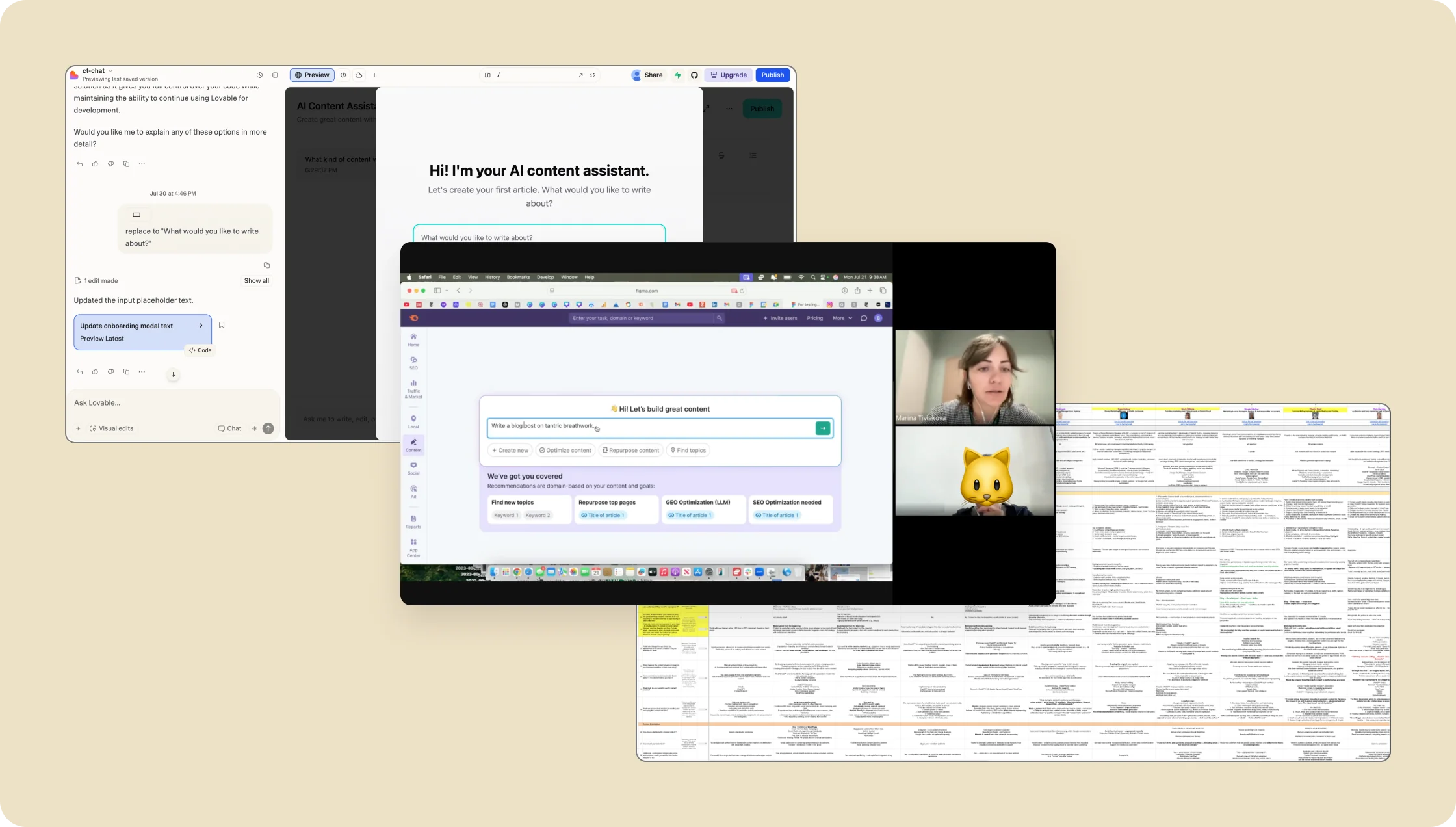 Content Toolkit prototyping and user testing